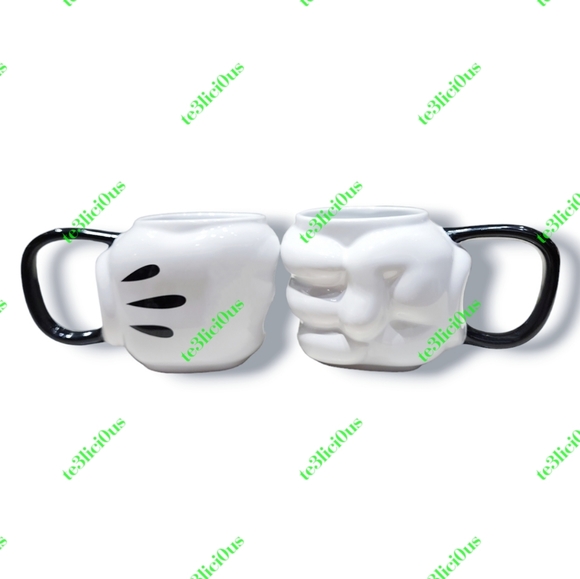 DISNEY PARKS MICKEY MOUSE GLOVE MUG - Picture 1 of 6